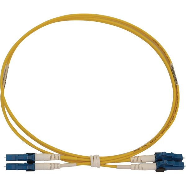 Eaton Tripp Lite Series 400G Duplex Singlemode 9/125 OS2 Switchable Fiber Optic Cable (LC/UPC M/M), LSZH, Yellow, 1 m (3.3 ft.) - Image 4