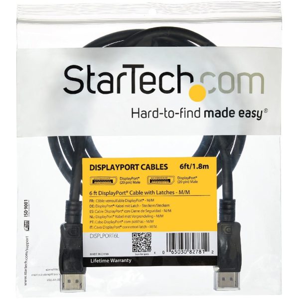 StarTech.com 50 ft DisplayPort Cable with Latches - M/M - Image 5