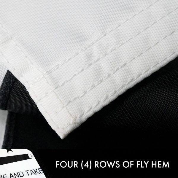 G128 5-Pack: Come and Take It Flag 2x3 FT Double Sided Embroidered 210D Heavy Duty Polyester - Indoor/Outdoor, Vibrant Colors, Brass Grommets, 3-ply - Image 5