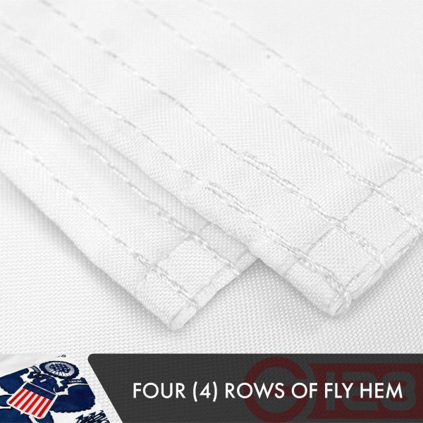 G128 10 PACK: US Coast Guard Flag 3x5 Ft Double-sided Embroidered Polyester - Image 5
