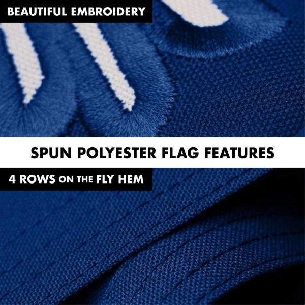 G128 Combo Pack: 5 Ft Tangle Free Spinning Flagpole (White) & South Carolina Flag 2x3 Ft Embroidered 220GSM Spun Polyester, Brass Grommets (Flag Included) Aluminum Flag Pole - Image 5