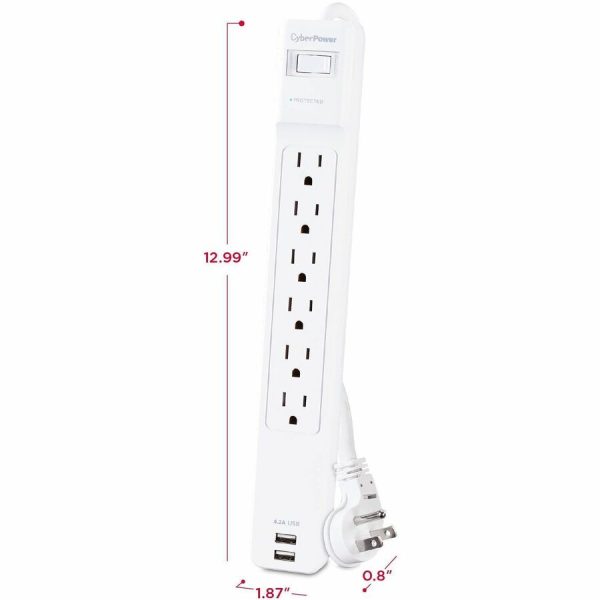 CyberPower CSP606U42A Professional 6 - Outlet Surge with 900 J - Image 3
