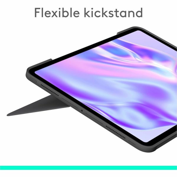 Logitech Combo Touch iPad Pro 13-inch (M4)(2024) Keyboard Case - Detachable backlit keyboard with kickstand, comfortable typing, multi-use mode - Graphite - Image 2