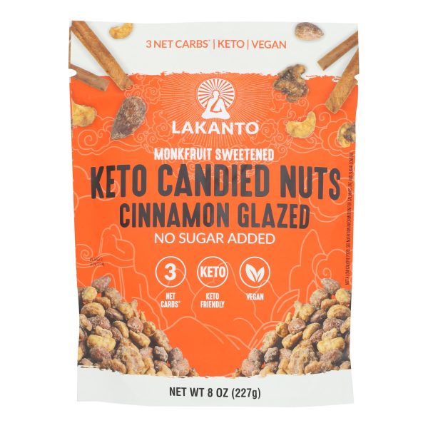 Lakanto - Nuts Keto Cinnamon Glazed - Case of 12-8 OZ