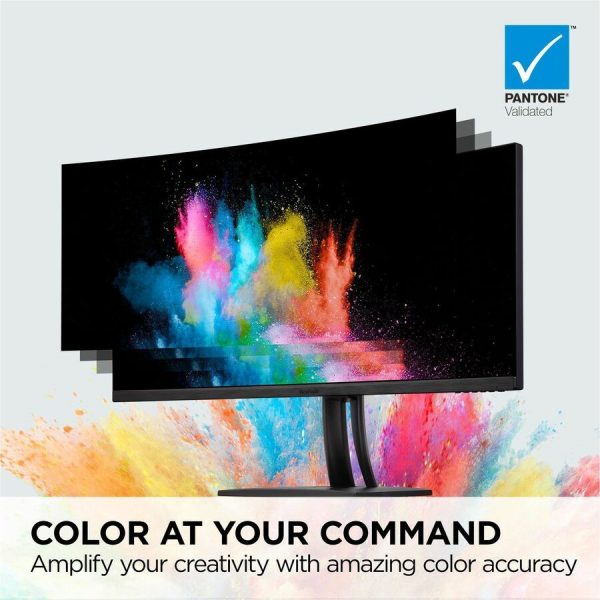 ViewSonic VP3456A 34 Inch Ultrawide QHD 1440p Curved Monitor with 100W USB C, Ethernet RJ45, FreeSync, USB Hub, 100% sRGB, 14-bit 3D LUT - Image 9