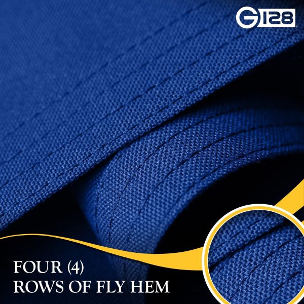 G128 5 Pack: Indiana IN State Flag | 2.5x4 Ft | StormFlyer Series Embroidered 220GSM Spun Polyester | Embroidered Design, Indoor/Outdoor, Brass Grommets, Heavy Duty, All Weather - Image 4