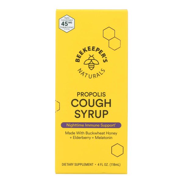 Beekeepers Naturals - Cough Syrup Nighttime Kds - 1 Each-4 FZ - Image 2