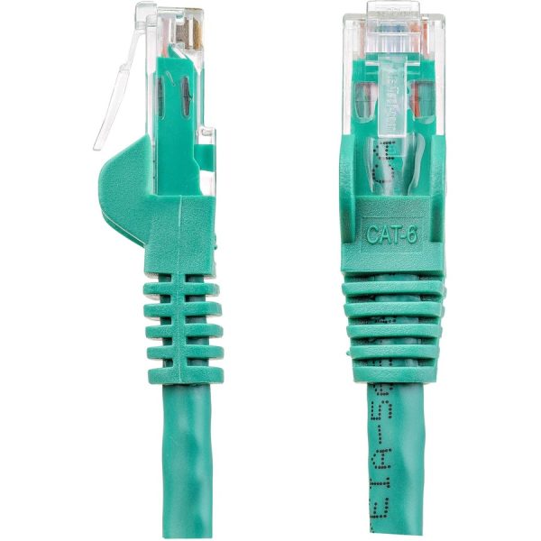 StarTech.com 14ft CAT6 Ethernet Cable - Green Snagless Gigabit - 100W PoE UTP 650MHz Category 6 Patch Cord UL Certified Wiring/TIA - Image 2