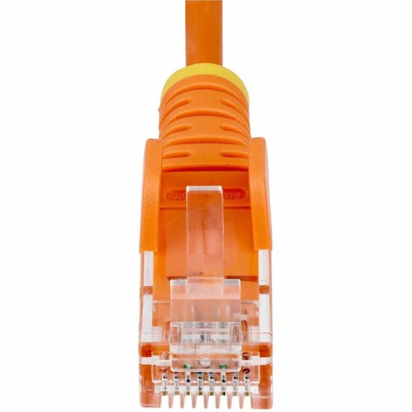StarTech.com 1ft Orange Slim CAT6 Ethernet Cable, Slim Snagless RJ45, UTP, LSZH, 28AWG Bare Copper, Slim Network Patch Cord, Fluke Tested - Image 4