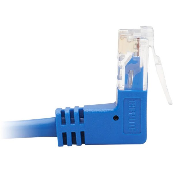 Eaton Tripp Lite Series Up-Angle Cat6 Gigabit Molded Slim UTP Ethernet Cable (RJ45 Right-Angle Up M to RJ45 M), Blue, 1 ft. (0.31 m) - Image 4