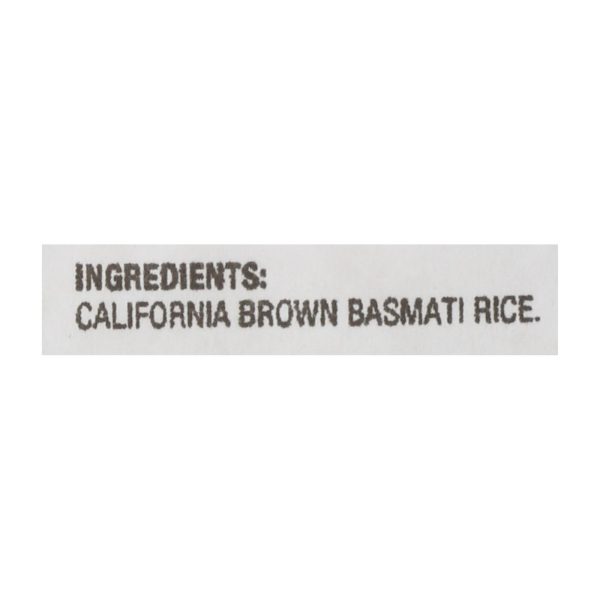 Lundberg Family Farms Brown Basmati Rice - Single Bulk Item - 25LB - Image 3