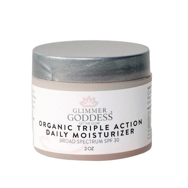 Organic Daily Face Cream With Green Tea Lemon Scent Moisturizer Hydrating Softening Sun protection With Shea Butter 2oz