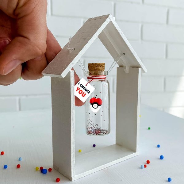 Cute Anniversary Present For Girlfriend or Boyfriend Unique Game Inspired Romantic Bottle Anniversary Love Wish Jar (White Frame I Choose You) - Image 6