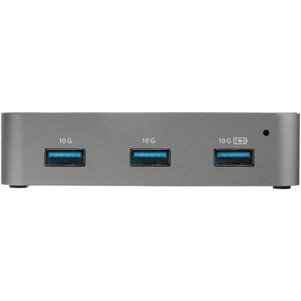 StarTech.com 4 Port USB C Hub with Power Adapter, USB 3.2 Gen 2 (10Gbps), 4x USB Type A, Self Powered, Fast Charge Port, Mountable - Image 2