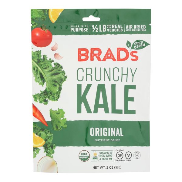 Brad's Plant Based - Crunchy Kale - Original - Case of 12 - 2 oz. - Image 3