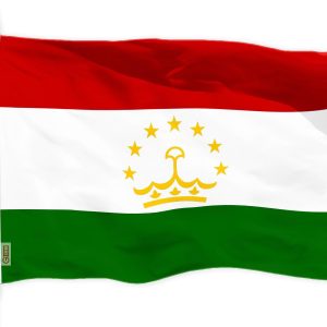 G128 Tajikistan Tajikistani Flag | 3x5 Ft | LiteWeave Pro Series Printed 150D Polyester | Country Flag, Indoor/Outdoor, Vibrant Colors, Brass Grommets, Thicker and More Durable Than 100D 75D Polyester