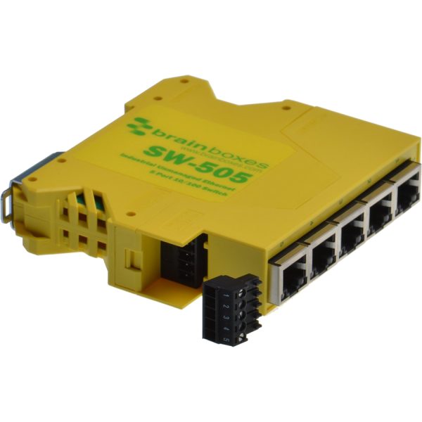Brainboxes Industrial Compact Ethernet 5 Port Switch DIN Rail Mountable - Image 5