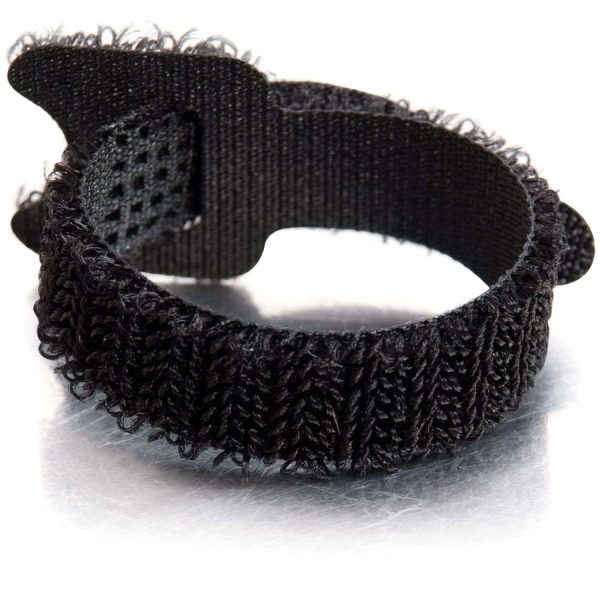 C2G 6in Hook and Loop Cable Management Wraps Multipack (12 pack) - Black Cable Wraps - Image 2