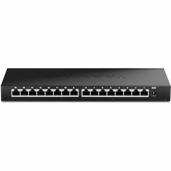 TRENDnet 16-Port Unmanaged 2.5G Desktop Network Ethernet Switch, TEG-S3160, 16 x 2.5Gb RJ-45 Ports, 80Gbps Switching Capacity, NDAA TAA Compliant, Lifetime Protection, Black - Image 2