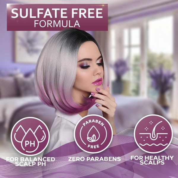 Color Safe Shampoo and Conditioner Set   For Protecting Dyed and Treated Hair Against Fading   Sulfate and Paraben Free Anti Fade Moisturizing Care Products to Protect Women and Men   With Rosemary - Image 3