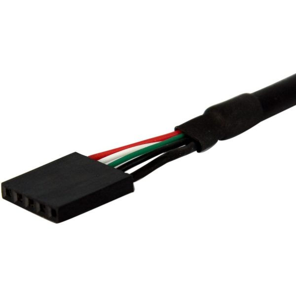 StarTech.com 1 ft Panel Mount USB Cable - USB A to Motherboard Header Cable F/F - Image 3