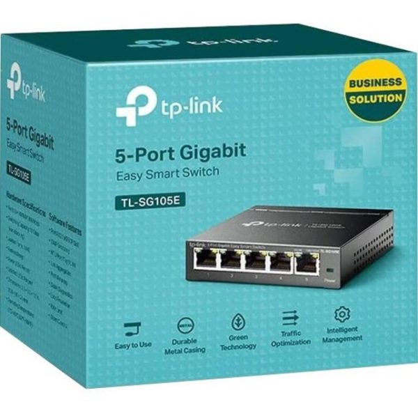 TP-LINK TL-SG105E - 5-Port Gigabit Easy Smart Switch - Image 2