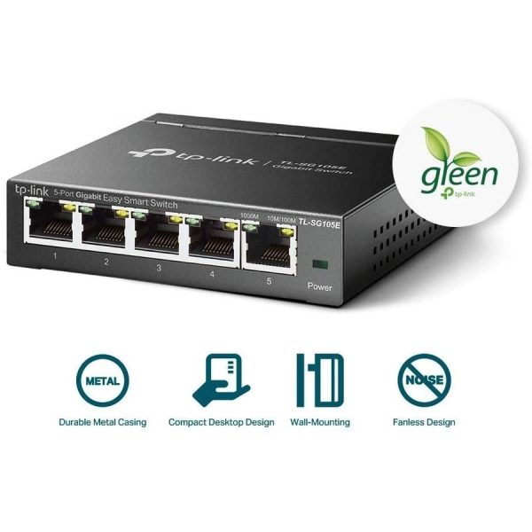 TP-LINK TL-SG105E - 5-Port Gigabit Easy Smart Switch - Image 6