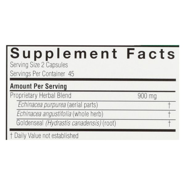 Nature's Answer - Echinacea With Goldenseal - 90 Vcaps - Image 2