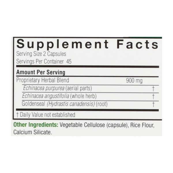 Nature's Answer - Echinacea With Goldenseal - 90 Vcaps - Image 3