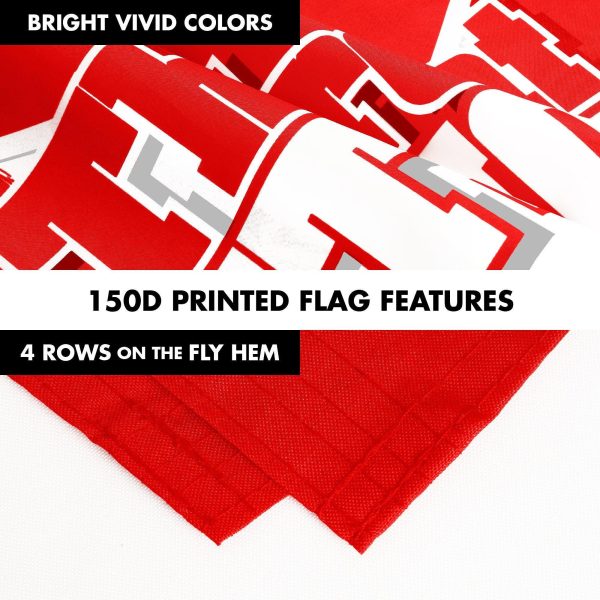 G128 Combo Pack: 6 Ft Tangle Free Aluminum Spinning Flagpole (Black) & Canada Canadian The Great White North Flag 3x5 Ft, LiteWeave Pro Series Printed 150D Polyester | Pole with Flag Included - Image 5