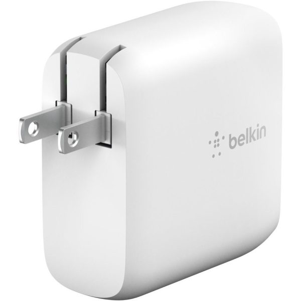 Belkin BoostCharge Dual USB-C GaN Wall Charger 68W and USB-C Cable Laptop Chromebook Charging - Power Adapter - Image 2