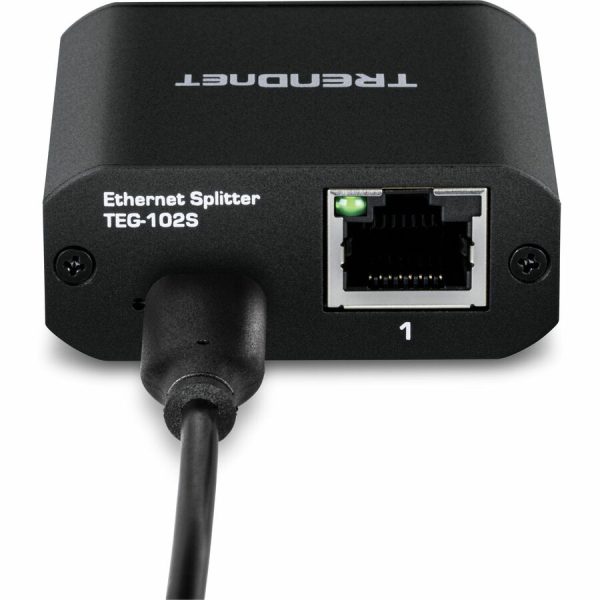 TRENDnet 2-Port Gigabit Splitter with USB Type C Power, TEG-102S, Splits One Network Connection Into Two, USB Type C Power Cable Included, NDAA & TAA Compliant - Image 5