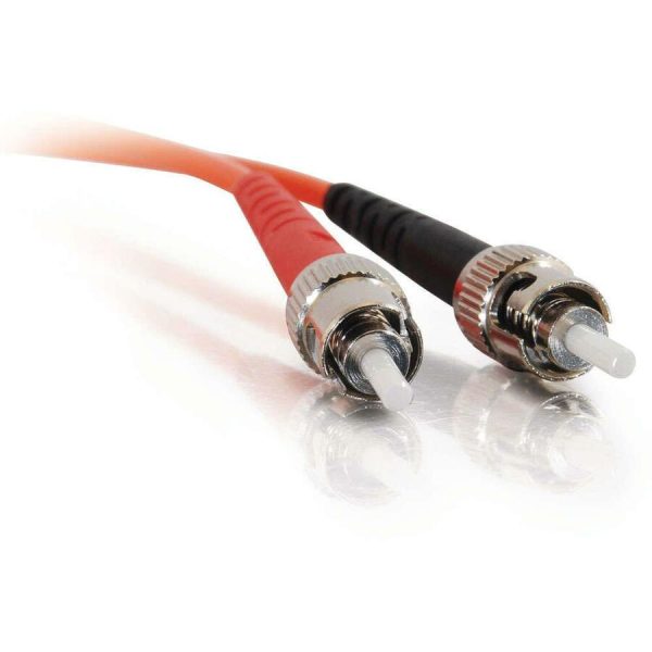 C2G-3m ST-ST 62.5/125 OM1 Duplex Multimode PVC Fiber Optic Cable - Orange - Image 3