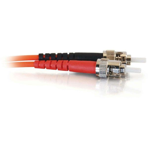 C2G-3m ST-ST 62.5/125 OM1 Duplex Multimode PVC Fiber Optic Cable - Orange - Image 4
