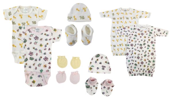 Newborn Baby Girl 10 Pc  Sets Nc_0633