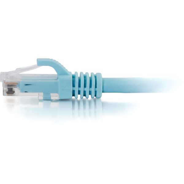 C2G 10ft Cat6a Snagless Unshielded (UTP) Network Patch Ethernet Cable-Aqua - Image 2