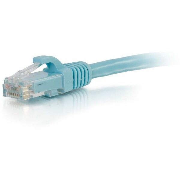 C2G 10ft Cat6a Snagless Unshielded (UTP) Network Patch Ethernet Cable-Aqua - Image 3
