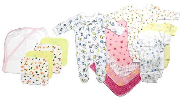 Newborn Baby Girls 14 Pc  Baby Shower Gift Set Ls_0038