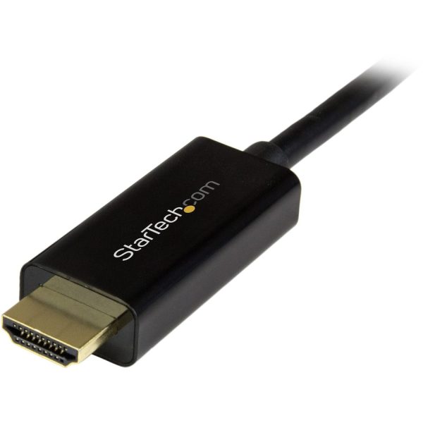 StarTech.com 3ft (1m) DisplayPort to HDMI Cable, 4K 30Hz Video, DP 1.2 to HDMI Adapter Cable Converter for HDMI Monitor/Display, Passive - Image 4