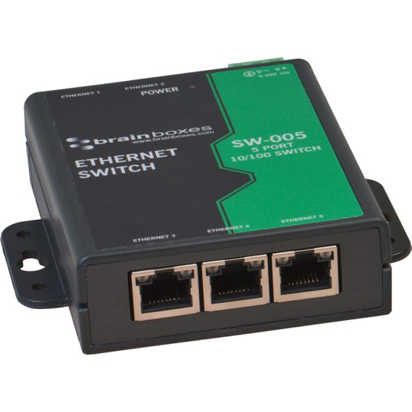 Brainboxes 5 Port Unmanaged Ethernet Switch Wall Mountable - Image 2