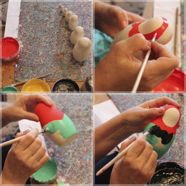 Matryoshka Russian Nesting Doll Babushka Blank Unpainted Set Handmade Souvenir Gift Handicraft 7 pcs - Image 3
