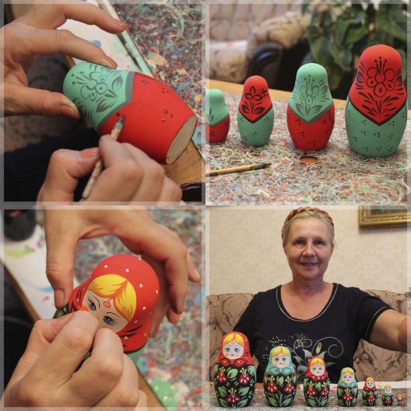 Matryoshka Russian Nesting Doll Babushka Blank Unpainted Set Handmade Souvenir Gift Handicraft 7 pcs - Image 5