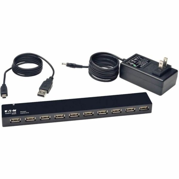Eaton Tripp Lite Series 10-Port USB 2.0 Hub, Black - Image 8