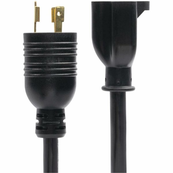 StarTech.com 6in (15cm) Heavy Duty Power Cord, NEMA L5-20P to NEMA 5-20R Plug Converter Cable, 20A 125V, 12AWG, UL Listed - Image 2