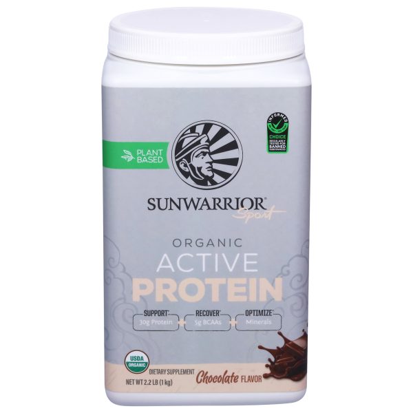 Sunwarrior - Actv Protn Og2 Chocolate - EA of 1-2.2 LB - Image 2