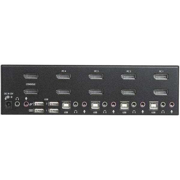 StarTech.com 4 Port Dual DisplayPort KVM Switch - DisplayPort 1.2 KVM - 4K 60Hz - Image 3