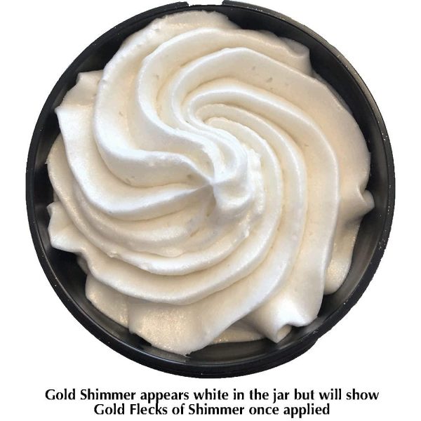Organic Whipped Body Butter   Sexy Level 2 Gold Shimmer   Moisturizing & Nourishing Skincare with Natural Ingredients   Sultry Glow & Hydration   4.0 oz - Image 4