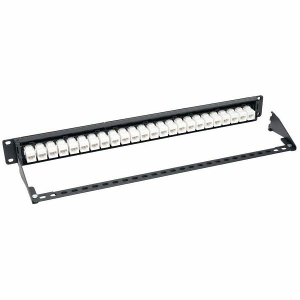 Eaton Tripp Lite Series 24-Port Cat6a Feed-Through Patch Panel - 4PPoE Compliant, 1U Rack-Mount, RJ45 Ethernet, Black, TAA - Image 4