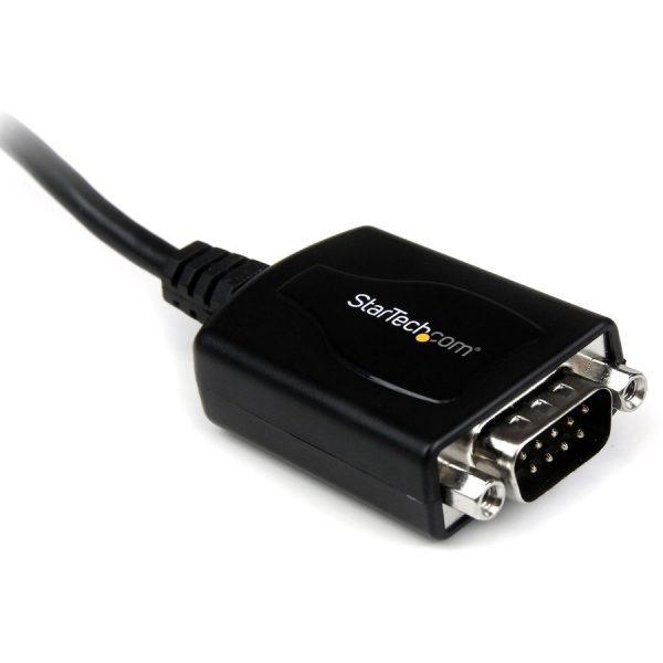 StarTech.com USB to Serial Adapter - Prolific PL-2303 - COM Port Retention - USB to RS232 Adapter Cable - USB Serial - Image 2