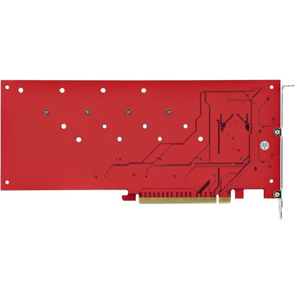 StarTech.com Quad M.2 PCIe Adapter Card, x16 Quad NVMe or AHCI M.2 SSD to PCI Express 4.0, Up to 7.8GBps/Drive, For 2242/2260/2280/22110mm PCIe M-Key M2 SSDs, Bifurcation Required - PC/Linux Compatible - Image 6